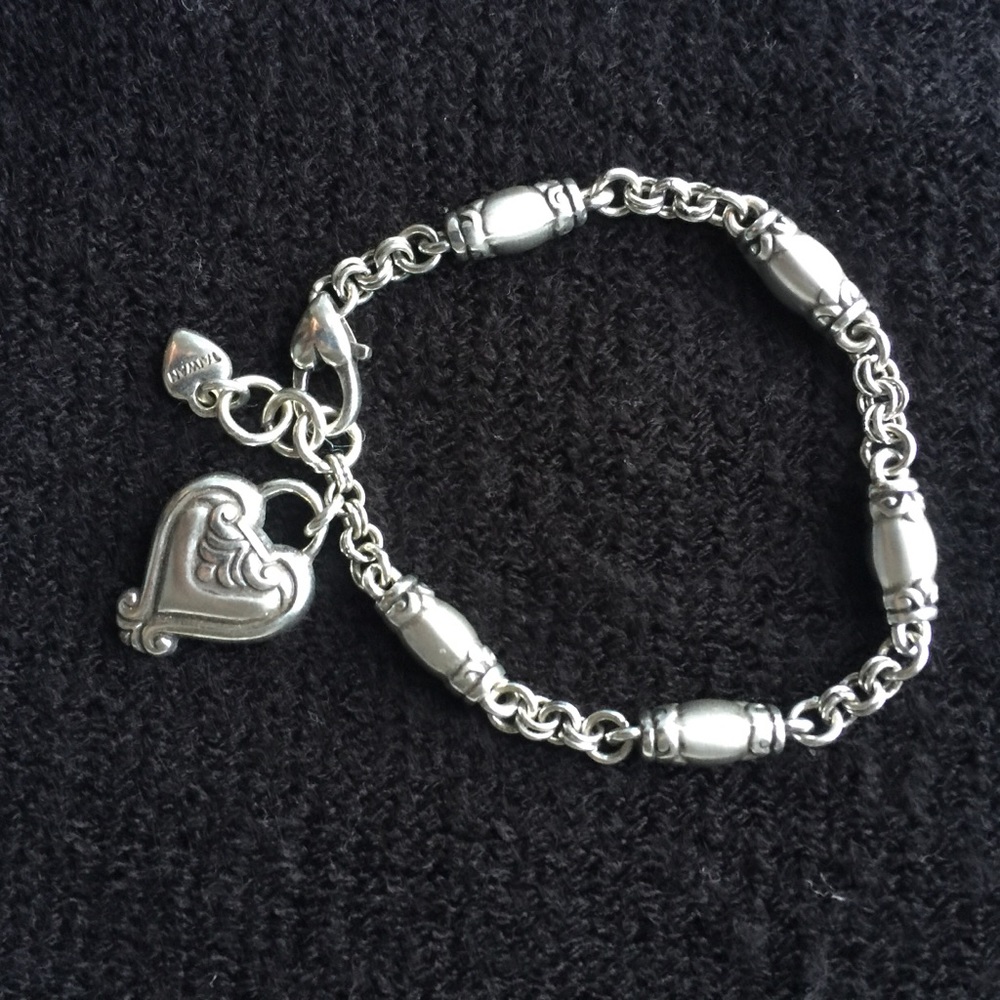 Silver Heart Charm Bracelet - Women Jewelry